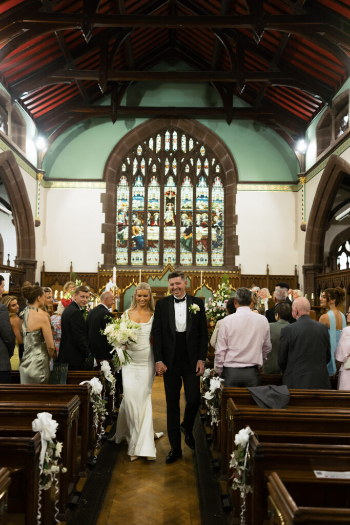 Intimate church wedding ceremony in Liverpool (St Anne's Church) – modern Gen Z couple captured in editorial style