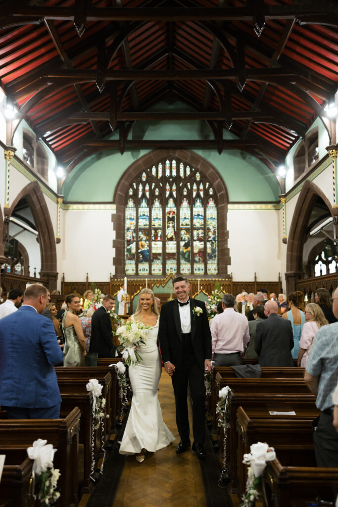 Intimate church wedding ceremony in Liverpool (St Anne's Church) – modern Gen Z couple captured in editorial style