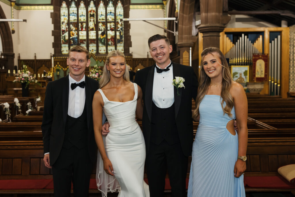 Intimate church wedding ceremony in Liverpool (St Anne's Church) – modern Gen Z couple captured in editorial style