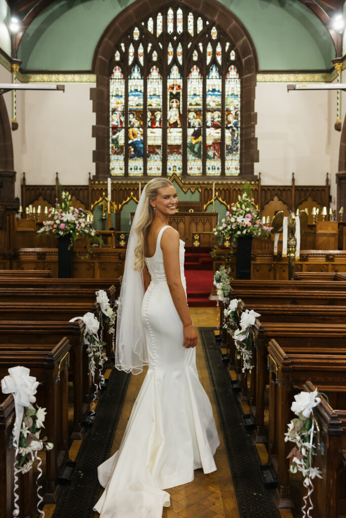 Intimate church wedding ceremony in Liverpool (St Anne's Church) – modern Gen Z couple captured in editorial style