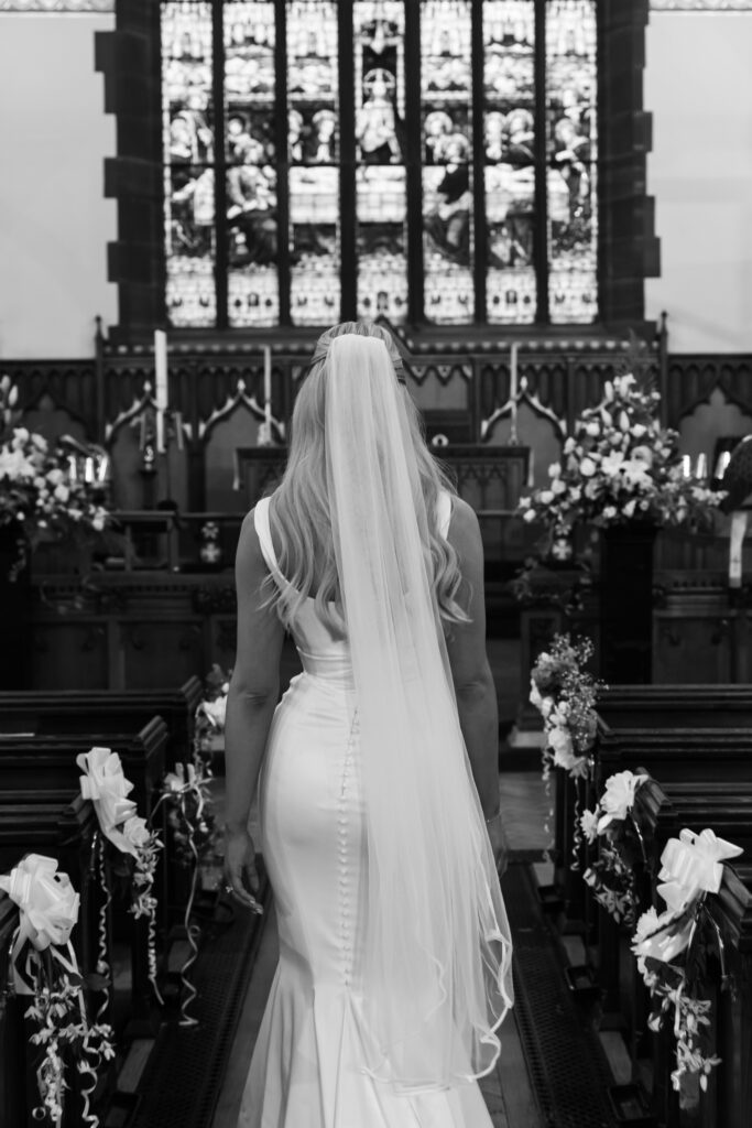 Intimate church wedding ceremony in Liverpool (St Anne's Church) – modern Gen Z couple captured in editorial style