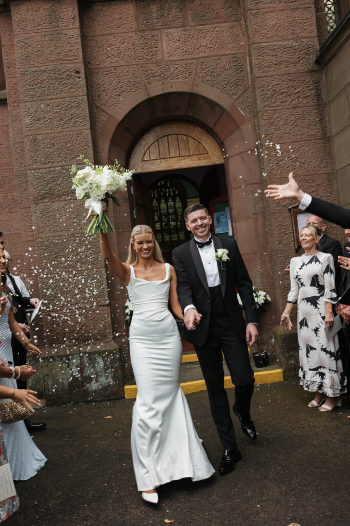 Intimate church wedding ceremony in Liverpool (St Anne's Church) – modern Gen Z couple captured in editorial style