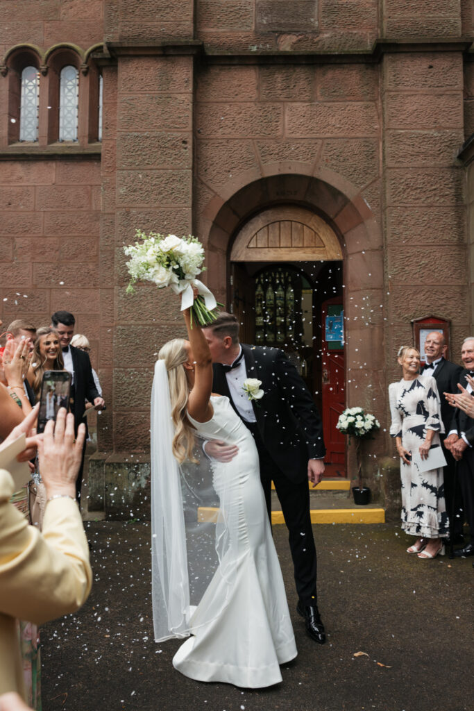 Intimate church wedding ceremony in Liverpool (St Anne's Church) – modern Gen Z couple captured in editorial style