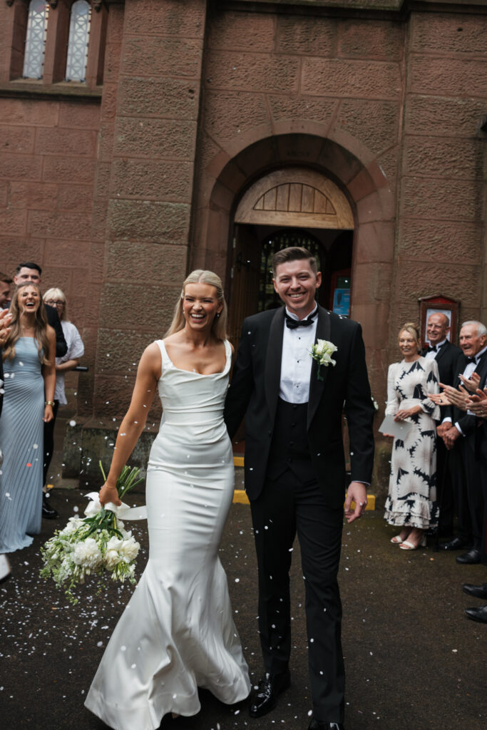 Intimate church wedding ceremony in Liverpool (St Anne's Church) – modern Gen Z couple captured in editorial style