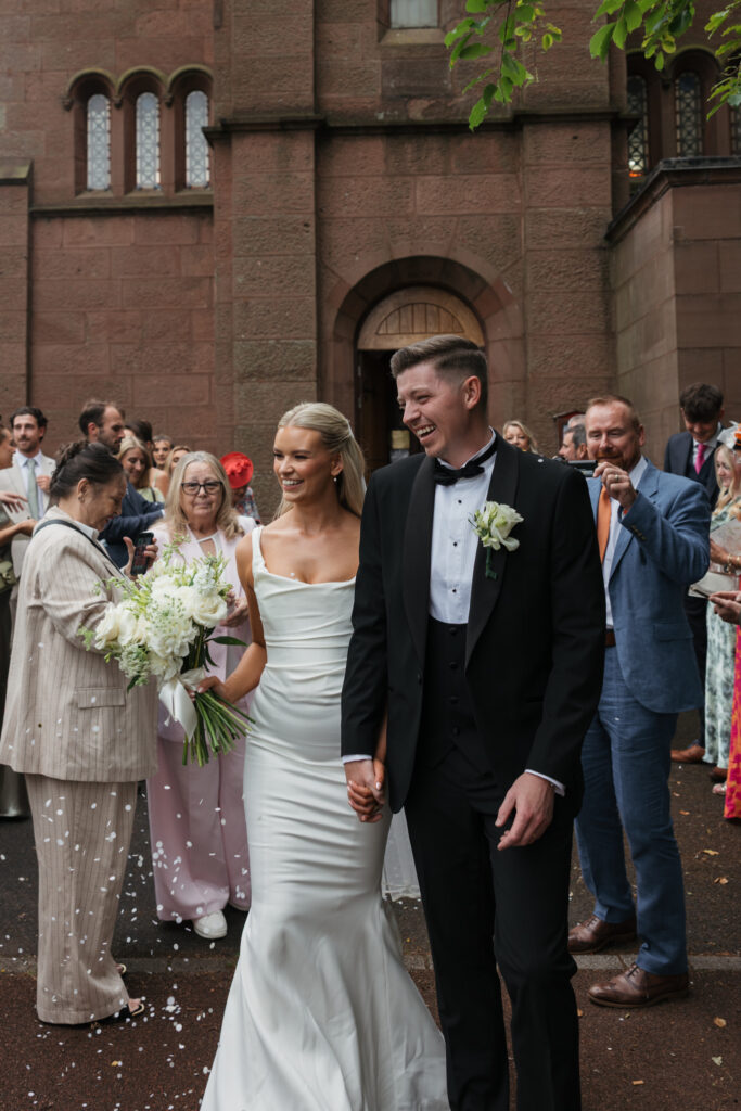 Intimate church wedding ceremony in Liverpool (St Anne's Church) – modern Gen Z couple captured in editorial style