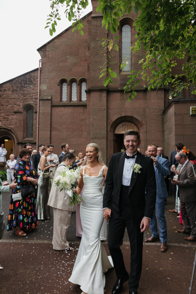 Intimate church wedding ceremony in Liverpool (St Anne's Church) – modern Gen Z couple captured in editorial style