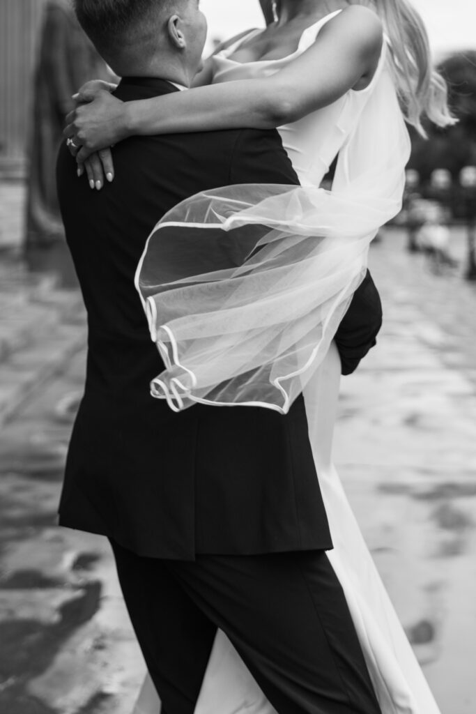 Modern Gen Z couple wedding portraits at St George’s Hall Liverpool – editorial and fashion-forward photography by Ivana King