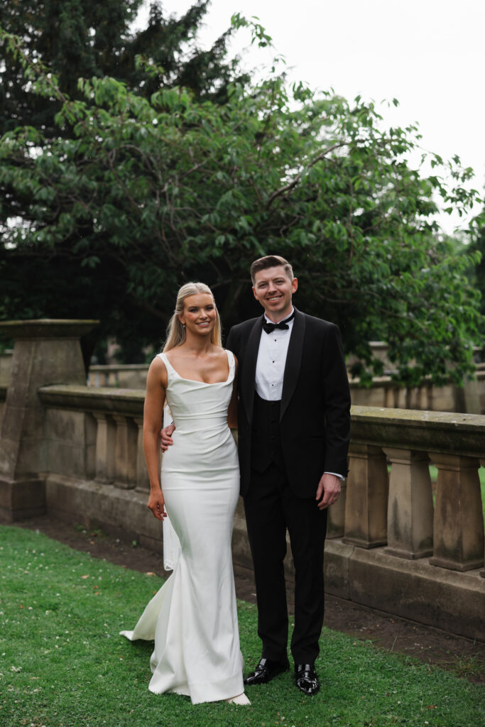 Modern Gen Z couple wedding portraits at St George’s Hall Liverpool – editorial and fashion-forward photography by Ivana King