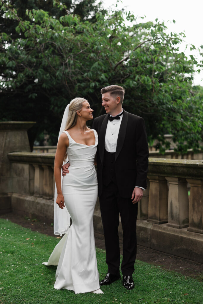 Modern Gen Z couple wedding portraits at St George’s Hall Liverpool – editorial and fashion-forward photography by Ivana King