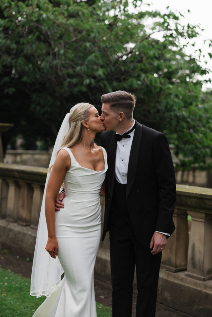 Modern Gen Z couple wedding portraits at St George’s Hall Liverpool – editorial and fashion-forward photography by Ivana King