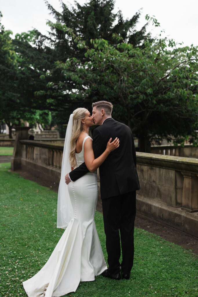 Modern Gen Z couple wedding portraits at St George’s Hall Liverpool – editorial and fashion-forward photography by Ivana King