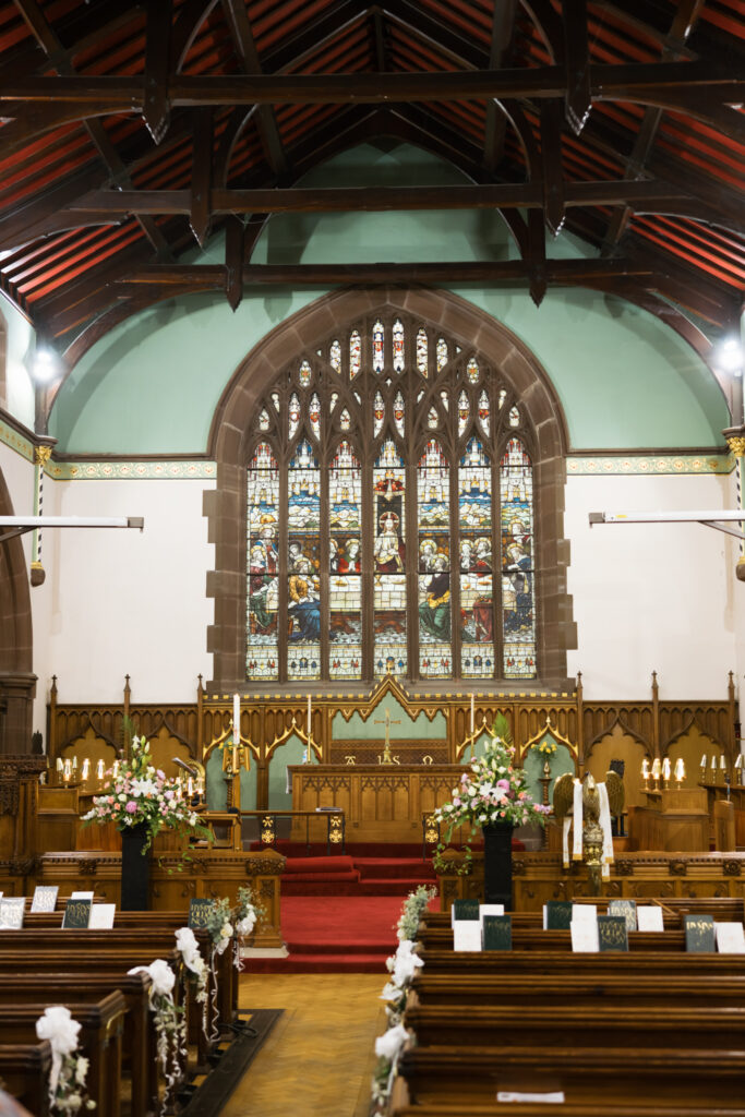Intimate church wedding ceremony in Liverpool (St Anne's Church) – modern Gen Z couple captured in editorial style