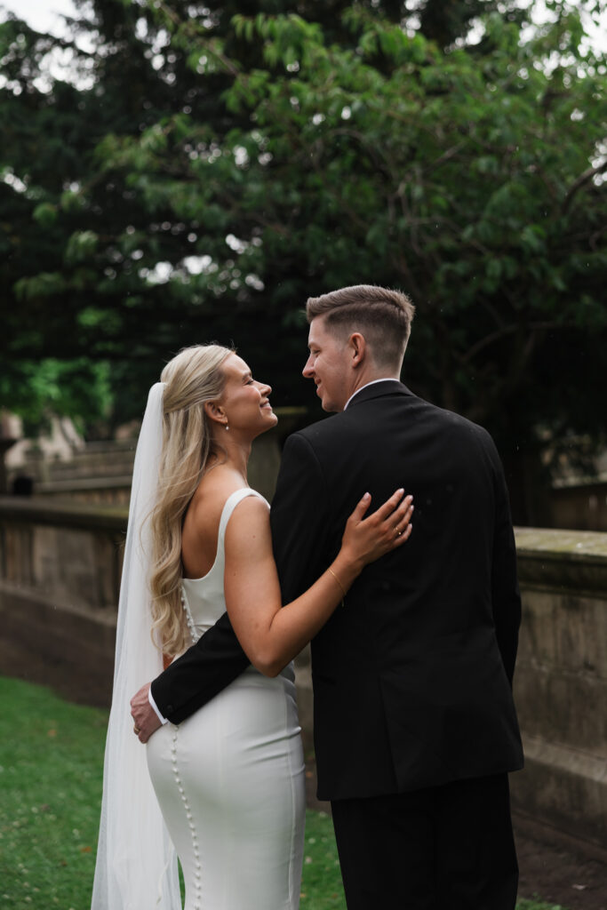 Modern Gen Z couple wedding portraits at St George’s Hall Liverpool – editorial and fashion-forward photography by Ivana King