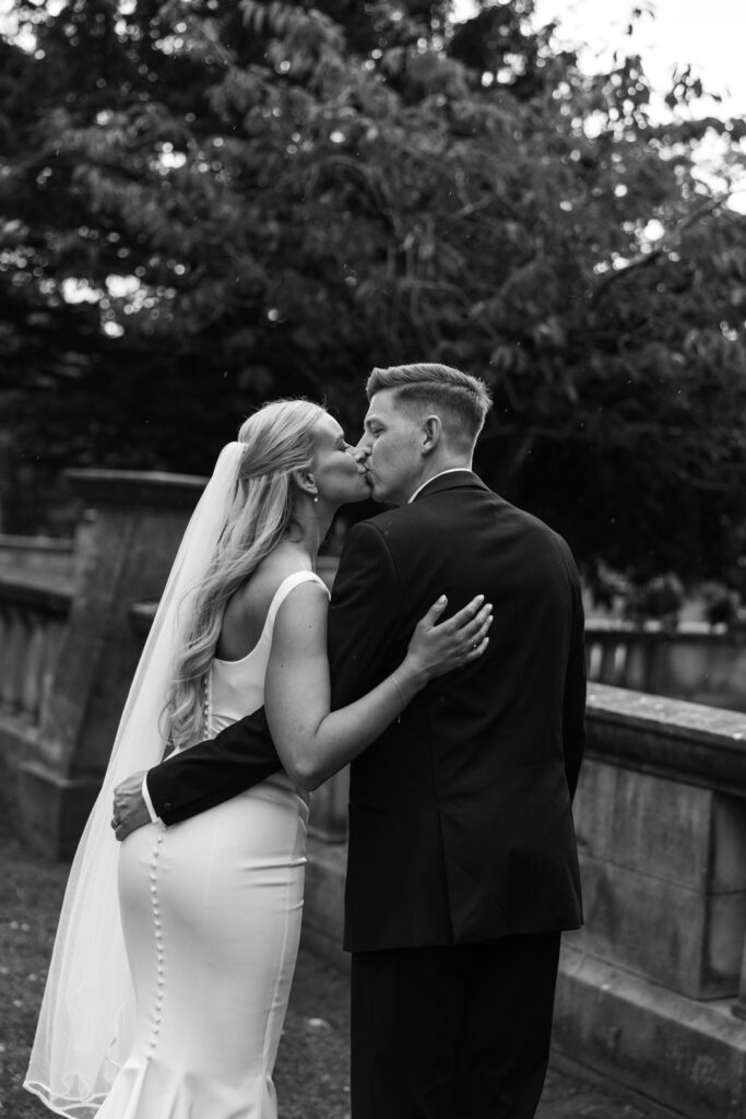 Modern Gen Z couple wedding portraits at St George’s Hall Liverpool – editorial and fashion-forward photography by Ivana King
