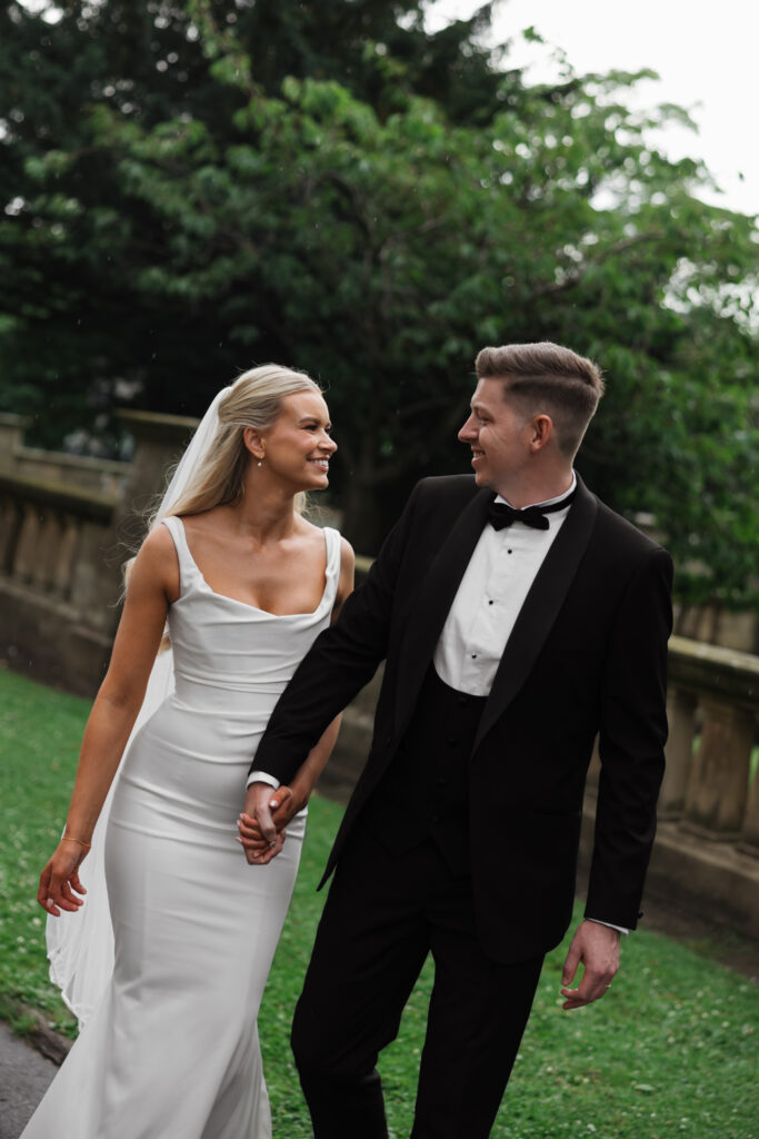 Modern Gen Z couple wedding portraits at St George’s Hall Liverpool – editorial and fashion-forward photography by Ivana King