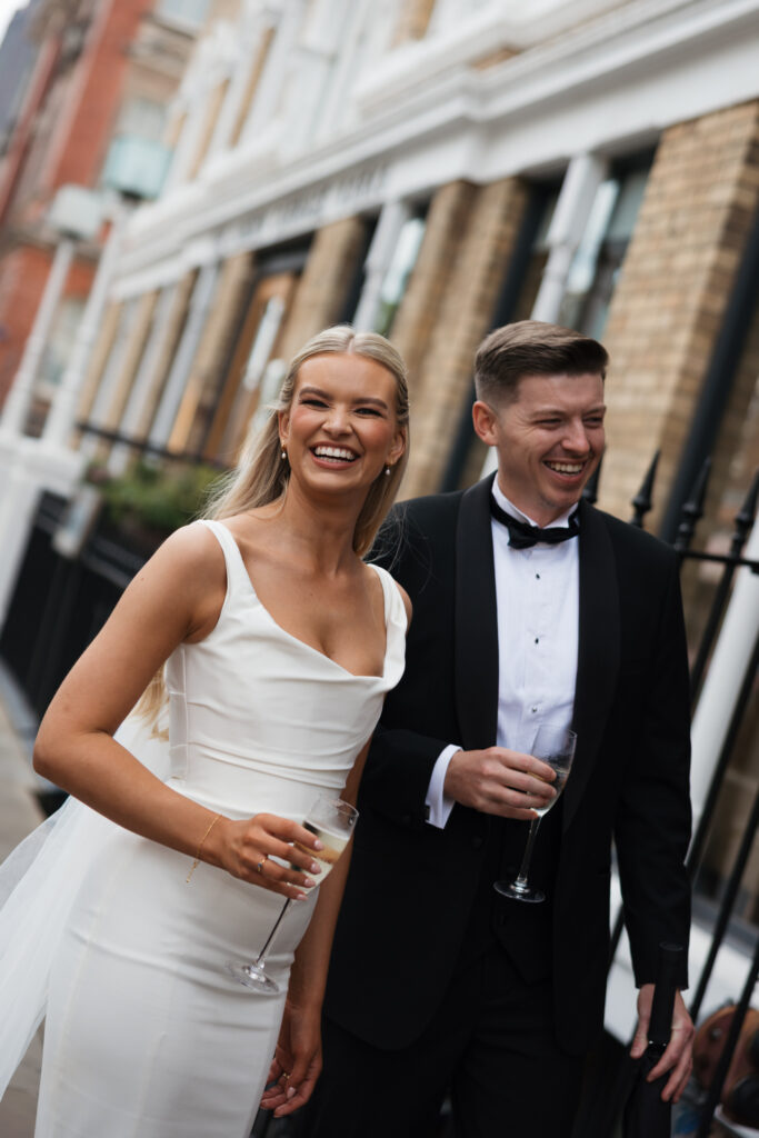 Modern Gen Z couple weddings reception at Hope Street Hotel in Liverpool – editorial and fashion-forward photography by Ivana King