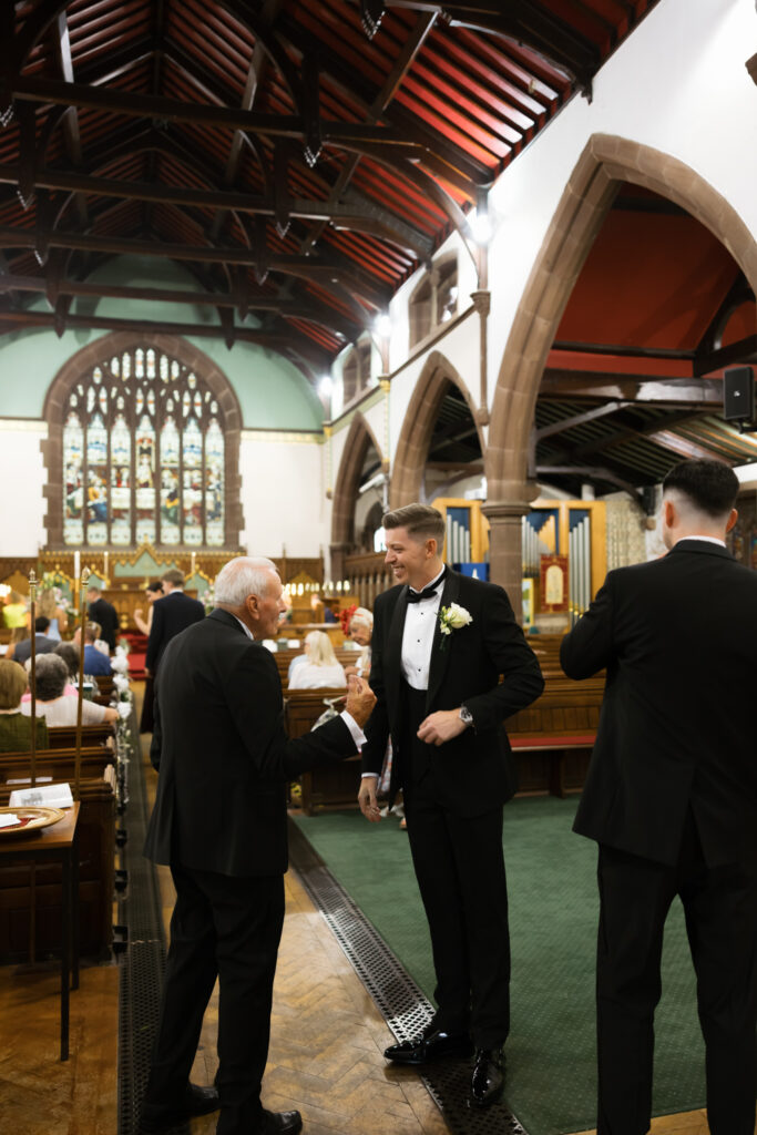 Intimate church wedding ceremony in Liverpool (St Anne's Church) – modern Gen Z couple captured in editorial style