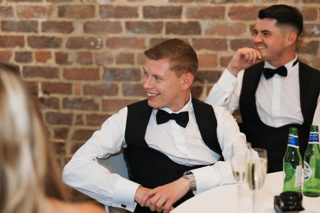 Modern Gen Z couple weddings reception at Hope Street Hotel in Liverpool – editorial and fashion-forward photography by Ivana King