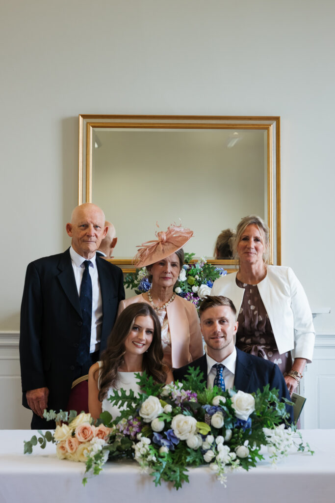 Intimate Liverpool elopement with Gen Z couple – city chic civil wedding at St George's Hall with editorial fashion forward photography by Ivana King