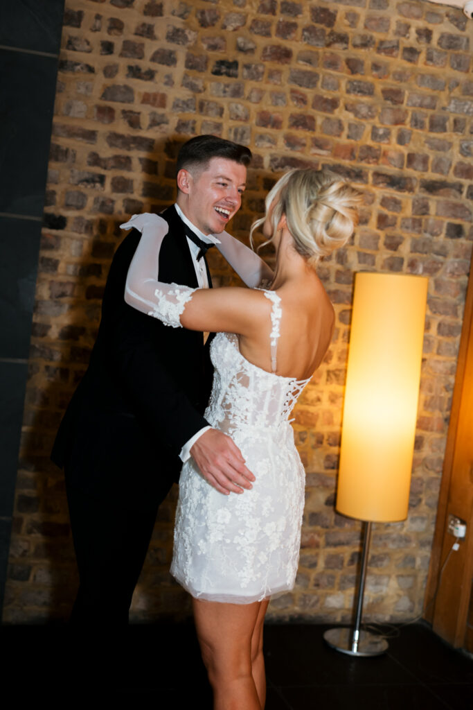 Modern Gen Z couple weddings reception at Hope Street Hotel in Liverpool – editorial and fashion-forward photography by Ivana King