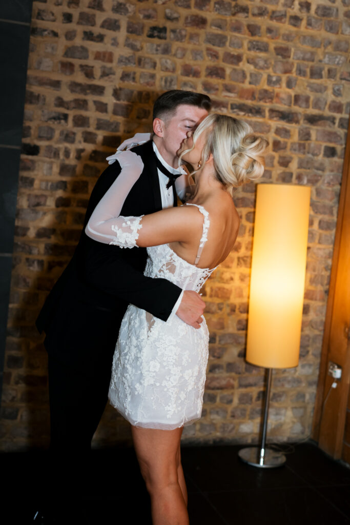 Modern Gen Z couple weddings reception at Hope Street Hotel in Liverpool – editorial and fashion-forward photography by Ivana King
