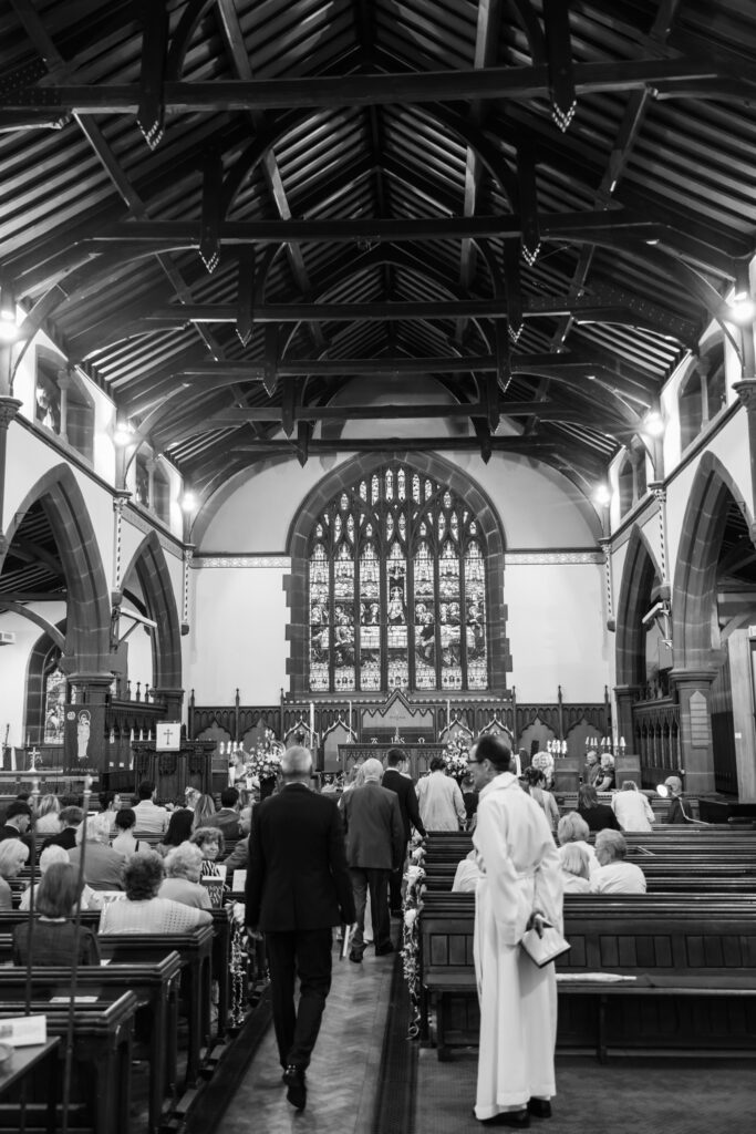 Intimate church wedding ceremony in Liverpool (St Anne's Church) – modern Gen Z couple captured in editorial style