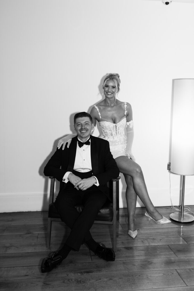 Modern Gen Z couple weddings reception at Hope Street Hotel in Liverpool – editorial and fashion-forward photography by Ivana King