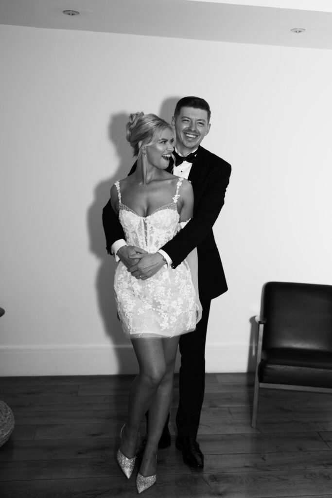 Modern Gen Z couple weddings reception at Hope Street Hotel in Liverpool – editorial and fashion-forward photography by Ivana King