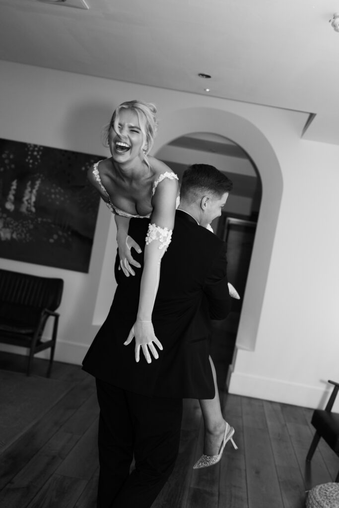 Modern Gen Z couple weddings reception at Hope Street Hotel in Liverpool – editorial and fashion-forward photography by Ivana King