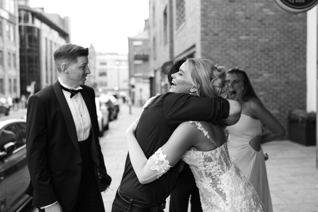 Modern Gen Z couple weddings reception at Hope Street Hotel in Liverpool – editorial and fashion-forward photography by Ivana King