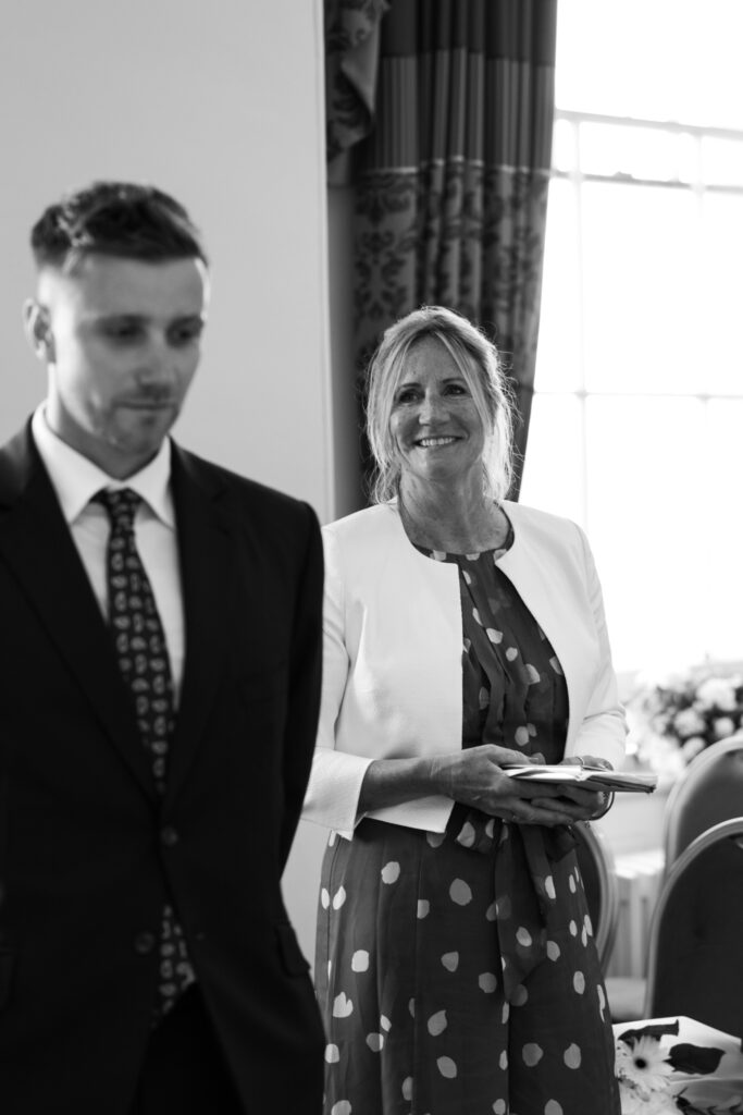 Intimate Liverpool elopement with Gen Z couple – city chic civil wedding at St George's Hall with editorial fashion forward photography by Ivana King