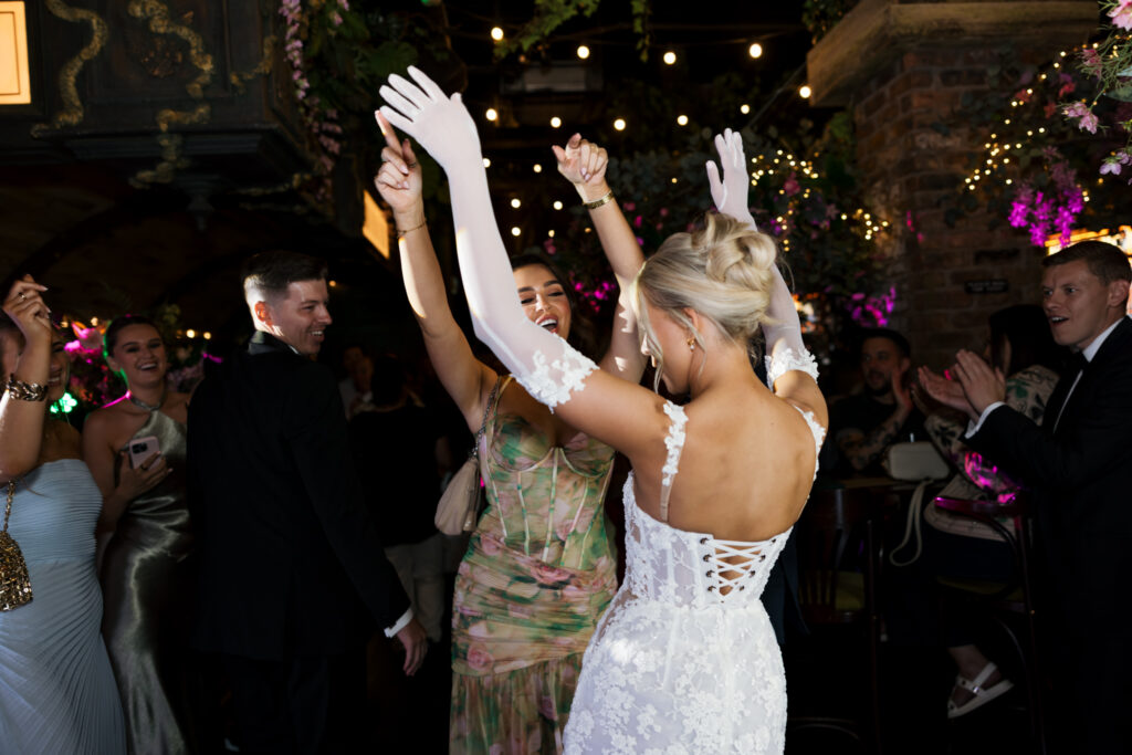 Modern Gen Z couple weddings reception at Brunch and Cocktail Club in Liverpool – editorial and fashion-forward photography by Ivana King