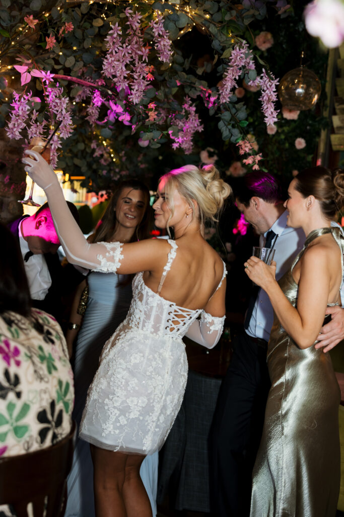 Modern Gen Z couple weddings reception at Brunch and Cocktail Club in Liverpool – editorial and fashion-forward photography by Ivana King