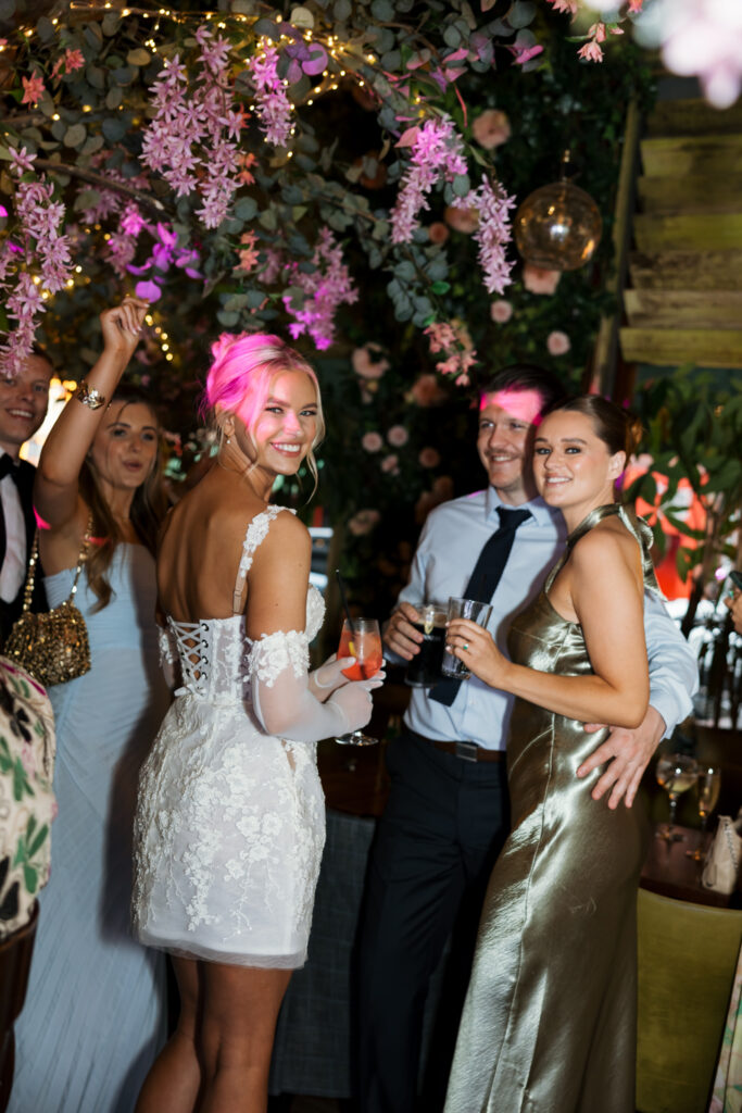 Modern Gen Z couple weddings reception at Brunch and Cocktail Club in Liverpool – editorial and fashion-forward photography by Ivana King