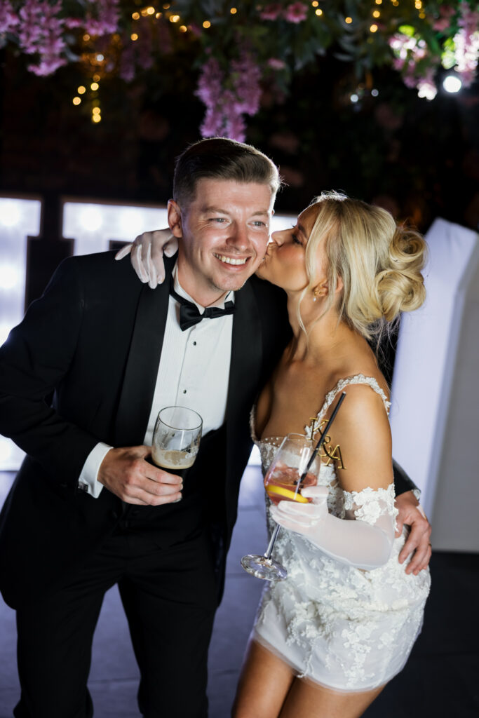 Modern Gen Z couple weddings reception at Brunch and Cocktail Club in Liverpool – editorial and fashion-forward photography by Ivana King