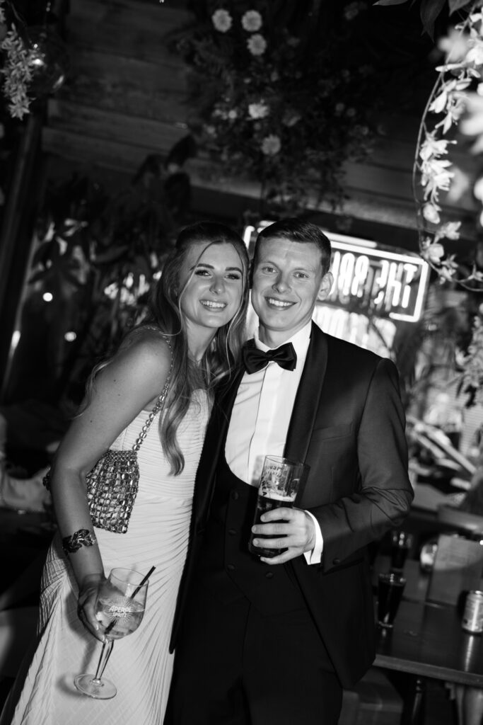 Modern Gen Z couple weddings reception at Brunch and Cocktail Club in Liverpool – editorial and fashion-forward photography by Ivana King