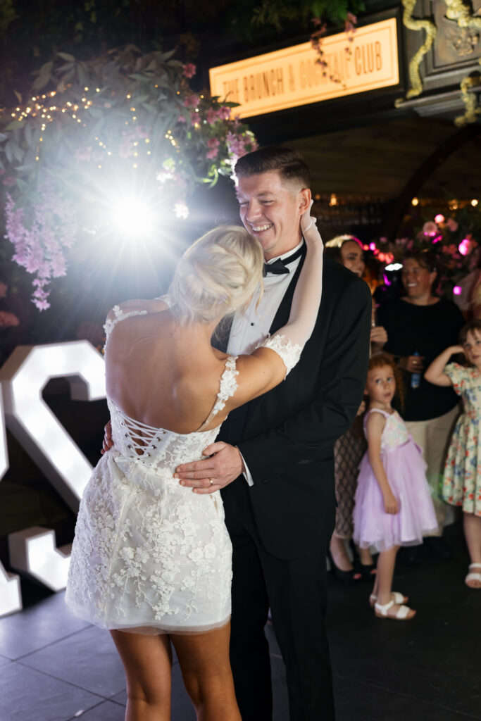 Modern Gen Z couple weddings reception at Brunch and Cocktail Club in Liverpool – editorial and fashion-forward photography by Ivana King