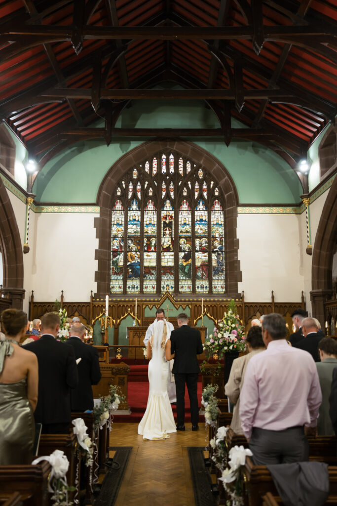 Intimate church wedding ceremony in Liverpool (St Anne's Church) – modern Gen Z couple captured in editorial style