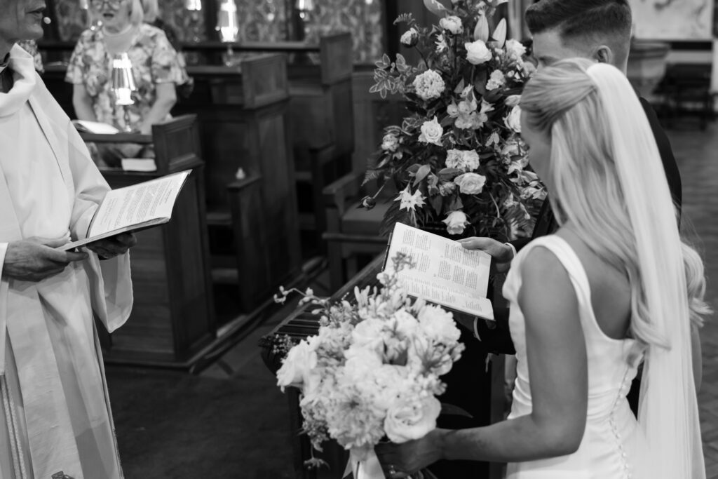 Intimate church wedding ceremony in Liverpool (St Anne's Church) – modern Gen Z couple captured in editorial style