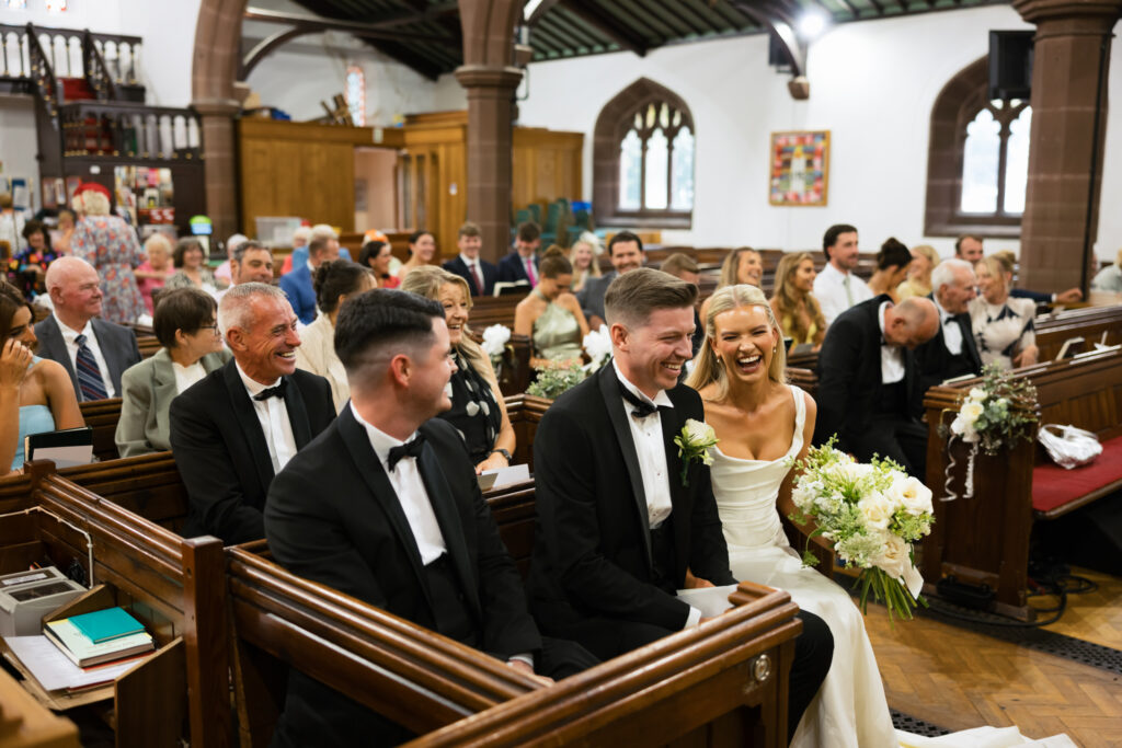 Intimate church wedding ceremony in Liverpool (St Anne's Church) – modern Gen Z couple captured in editorial style