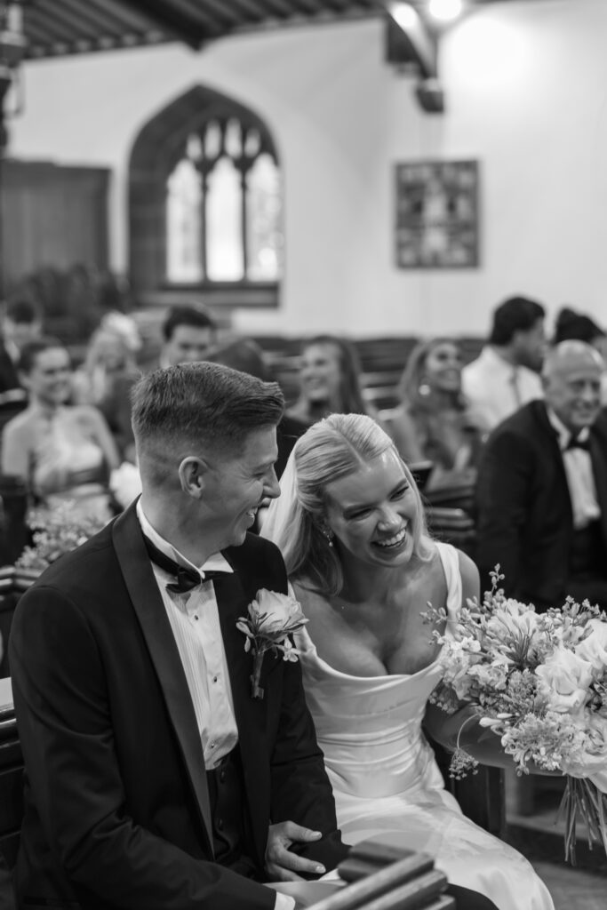 Intimate church wedding ceremony in Liverpool (St Anne's Church) – modern Gen Z couple captured in editorial style