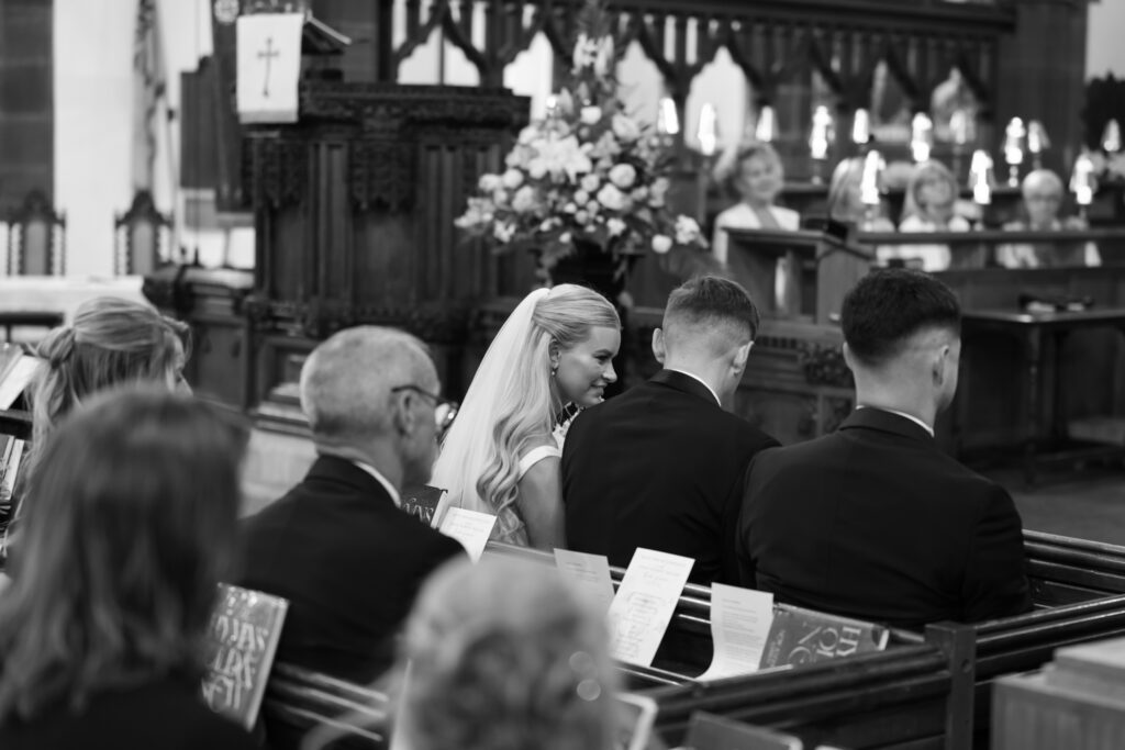 Intimate church wedding ceremony in Liverpool (St Anne's Church) – modern Gen Z couple captured in editorial style