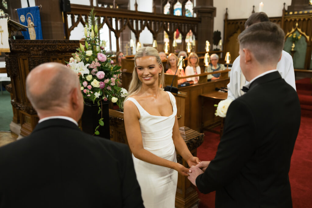Intimate church wedding ceremony in Liverpool (St Anne's Church) – modern Gen Z couple captured in editorial style