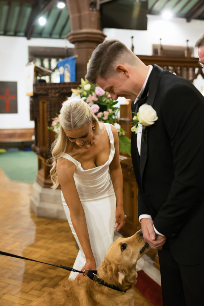 Intimate church wedding ceremony in Liverpool (St Anne's Church) – modern Gen Z couple captured in editorial style