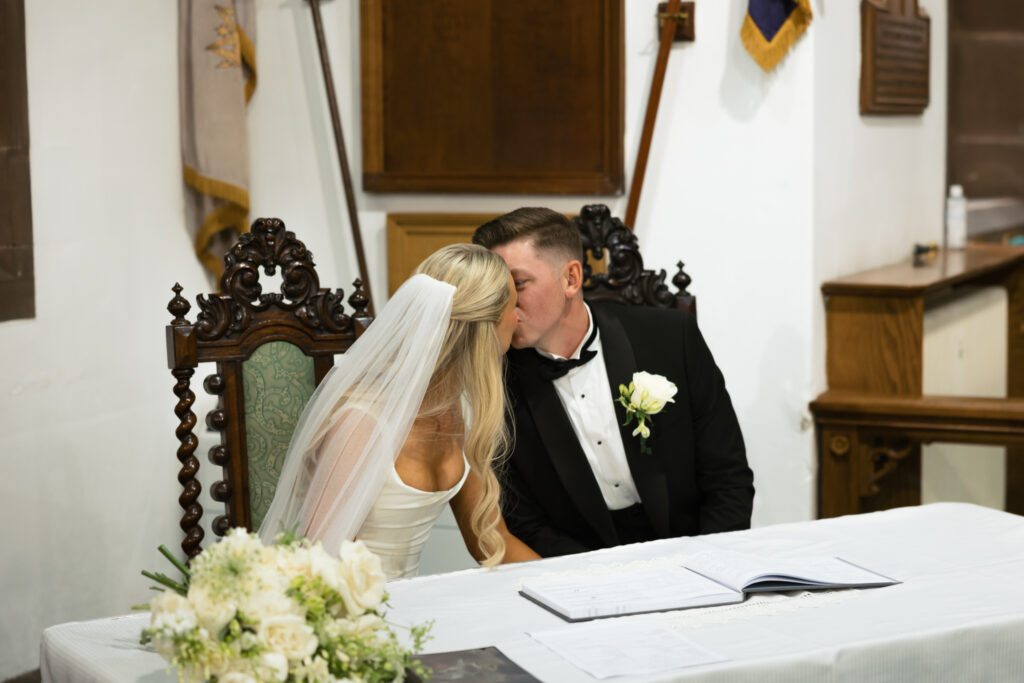 Intimate church wedding ceremony in Liverpool (St Anne's Church) – modern Gen Z couple captured in editorial style