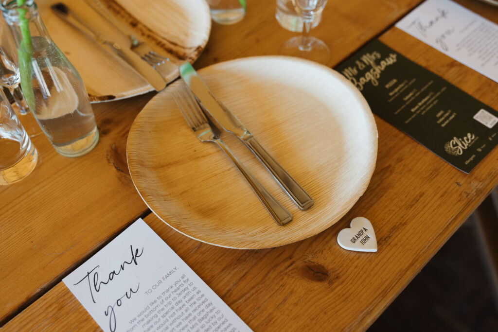 editorial wedding photographer at Gorey castle month Orgueil castle jersey Channel Islands, wedding breakfast detail shots, tipi reception