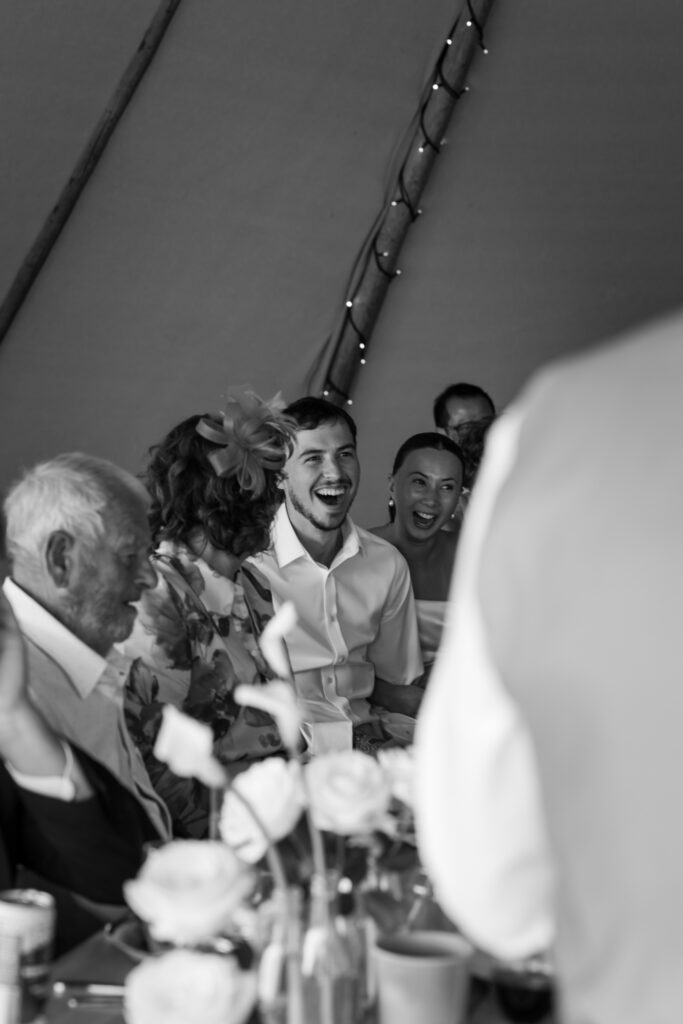 editorial wedding photographer at Gorey castle month Orgueil castle jersey Channel Islands, wedding breakfast detail shots, tipi reception, asian bride from Hong Kong, British groom, speeches