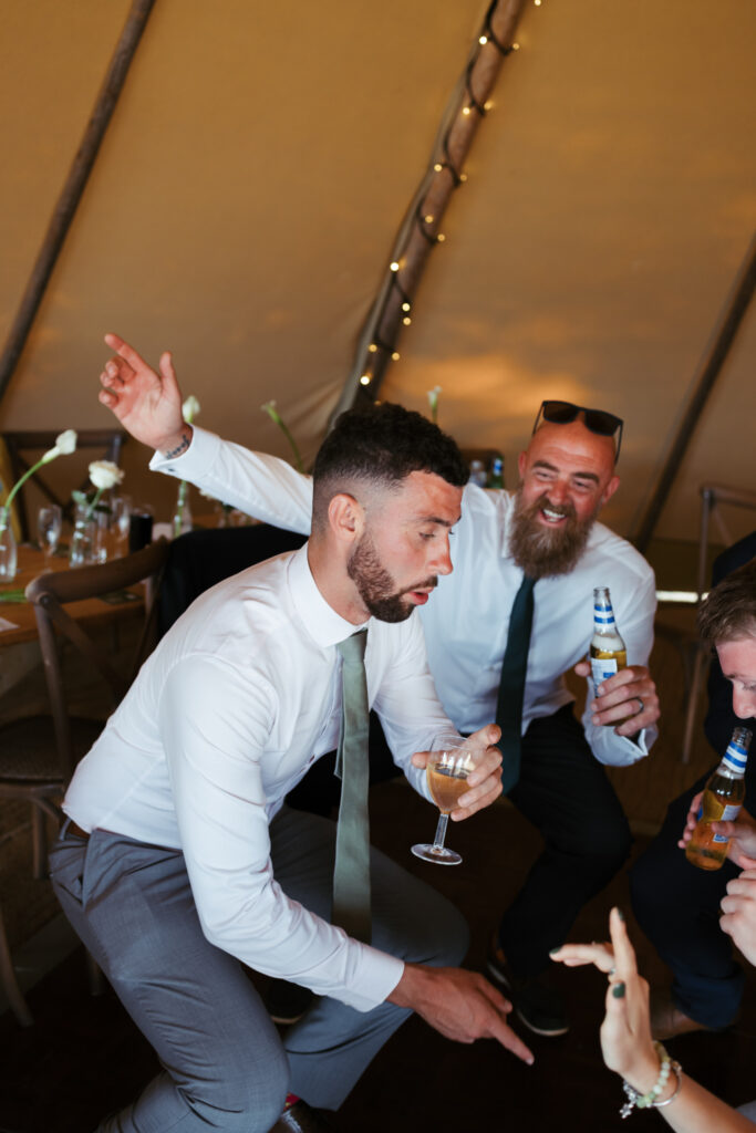 editorial wedding photographer at Gorey castle month Orgueil castle jersey Channel Islands, asian bride from Hong Kong, British groom, party first dance