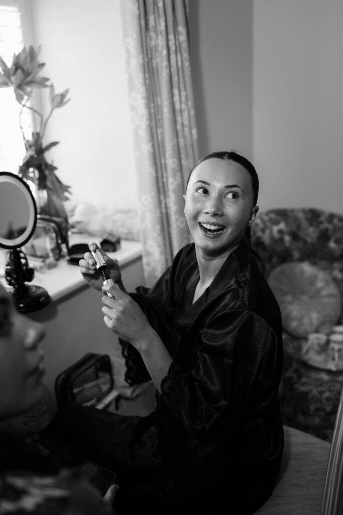 editorial flash bridal prep, asian bride dark hair, editorial wedding photos at Gorey castle month Orgueil castle jersey Channel Islands, asian bride