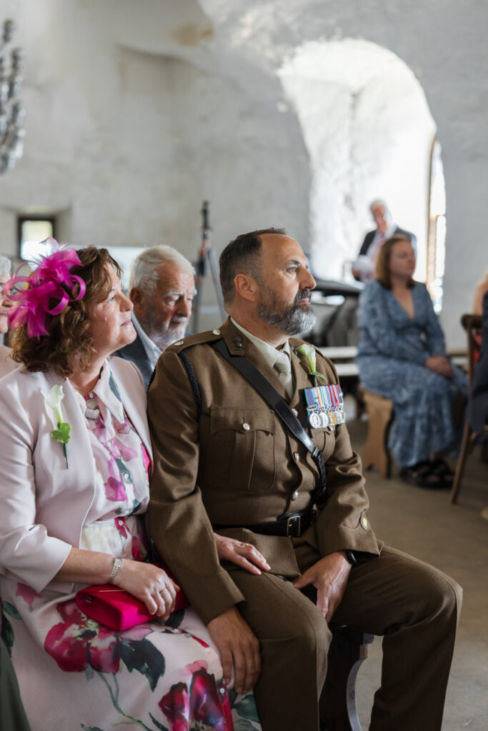 editorial wedding photos at Gorey castle month Orgueil castle jersey Channel Islands, church ceremony, storytelling, candid, documentary, editorial